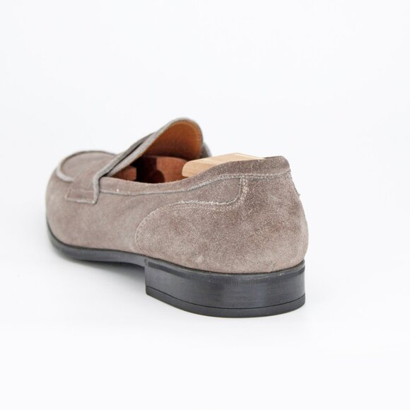 DOUCAL'S Men's Suede Leather Penny Loafers in Taupe: Size-Us 10 / EU 44 - Picture 3 of 6
